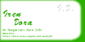iren dora business card